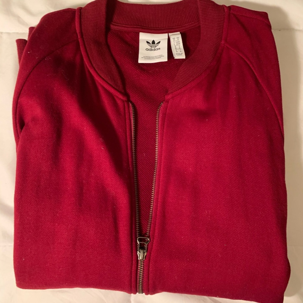 RED ADIDAS TRACK JACKET
